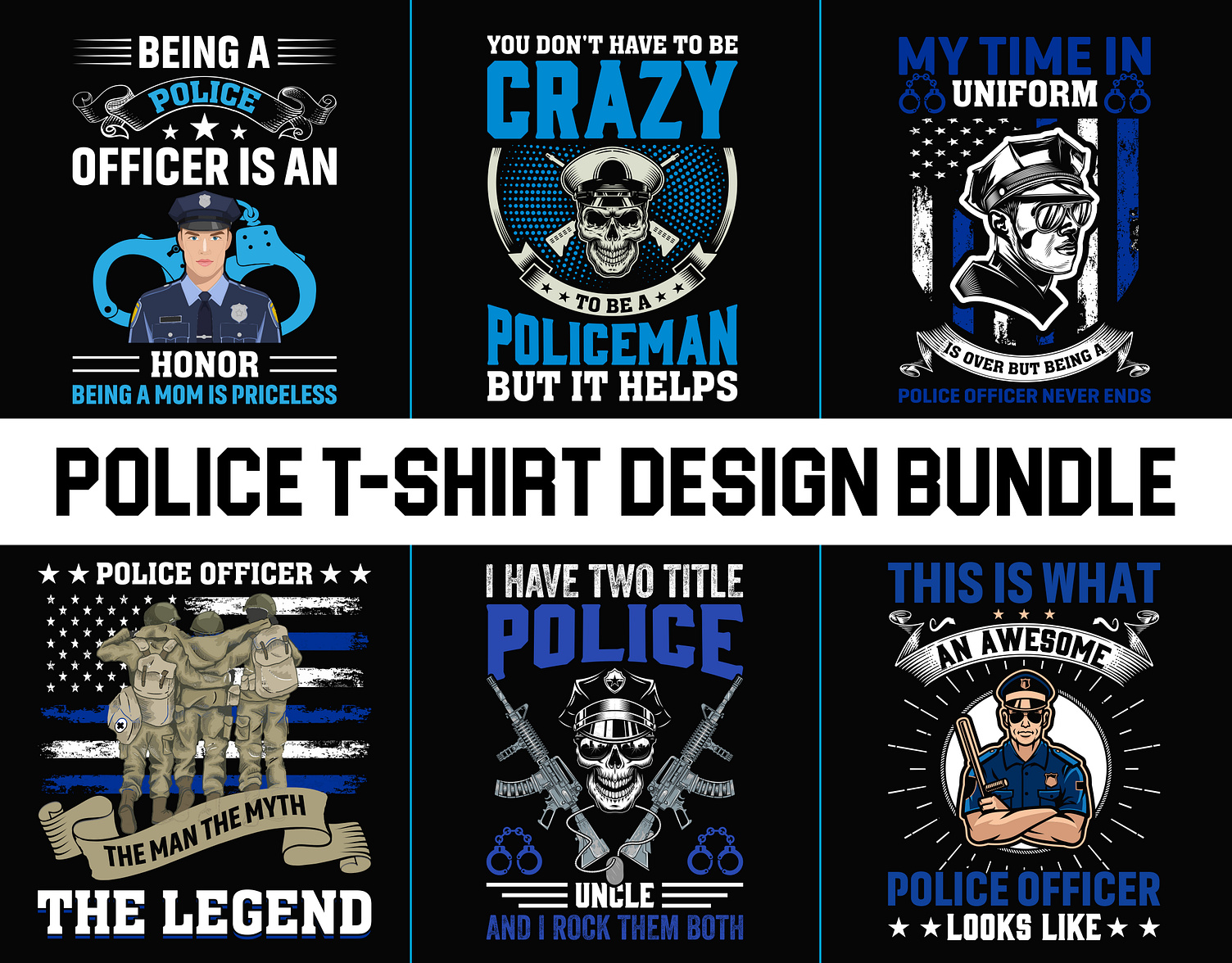 Police T Shirt Design Bundle By Md Tazbid Ahmed On Dribbble