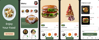 Food Delivery app app branding design graphic design ui