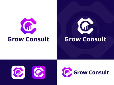 Grow Consult Logo Design - Consulting Logo Design Concept app logo design best logo design best logo designer in dribbble best logo maker brand identity branding business logo design business logos consulting logo design graphic design grow consult growth logo illustration logo logo design minimalist logo modern logo ui vector