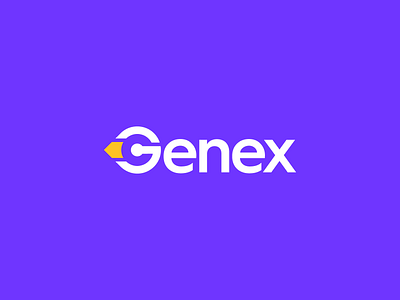 Genex 2d colorful design flat g genex innovation letter g lettermark logo logotype mark sass simple startup startups textlogo ui wordmark