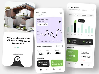 Solar app design mobile app app designer appdesign climate app current app dashboard dashboard app electric electric app electricity electricity app green energy mobile app power power app renewable energy solar solar app solar app design ui designer ui kit