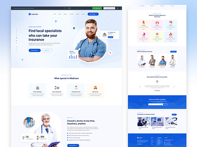 DreamHub Medical and Doctor Clinic HTML5 Template. business clinic company design doctor graphic design health healthcare hospital html logo medical medicine multipurpose software surgery template theme website theme wordpress