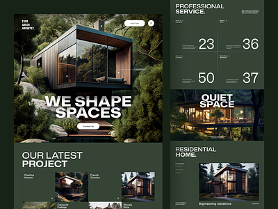 Architectural Agency website agency landing page apartment arch design architect architecture architecture design bold design experior design homepage interface interior design landing page minimal real estate ui web web design webdesign website