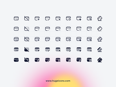 Hugeicons Pro | The world's largest icon library for Figma add card card clean error master card paid payment payment done payment failed receive saas send ui ux