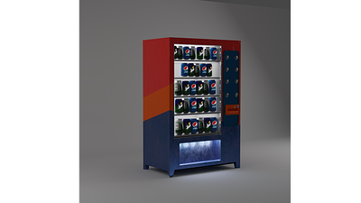 Vending Machine 3d 3d designing blender design