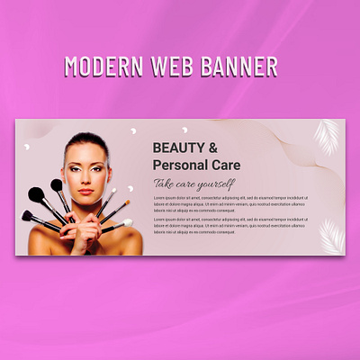 Beauty Salon and Spa Banner Design adobe xd banner design beauty beauty salon clean concept creative design 2020 designer dubai designer fashion features makeup mobile app mobile ui spa