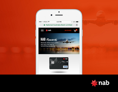 NAB Rewards mobile ui