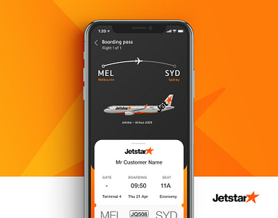 Jetstar App app ui