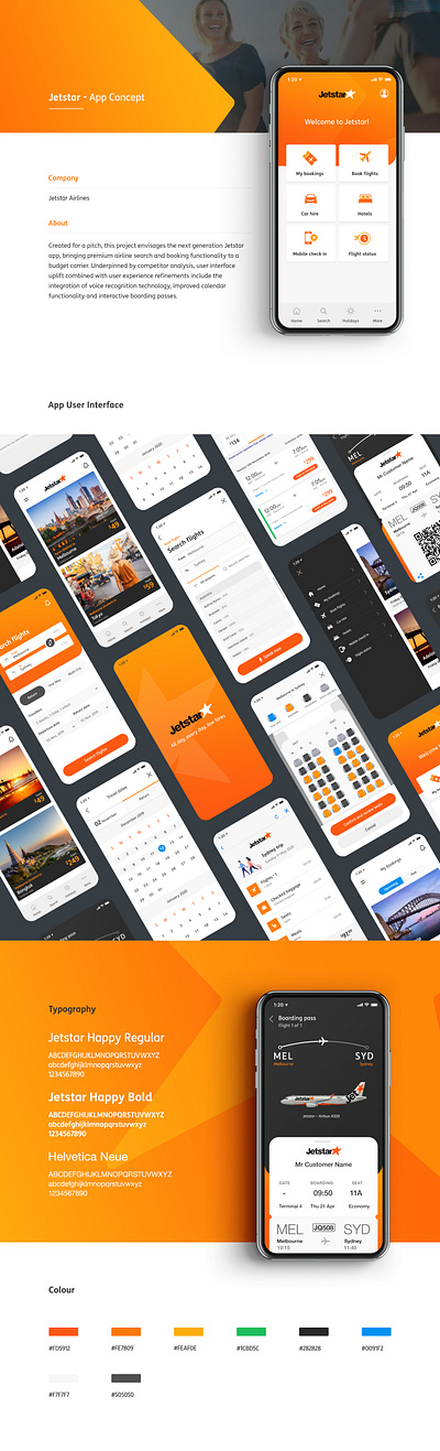 Jetstar App app ui