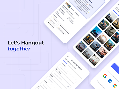 FriendVenture: The Ultimate Hangout App app application design graphic design illustration ui ux