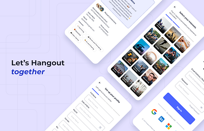 FriendVenture: The Ultimate Hangout App app application design graphic design illustration ui ux