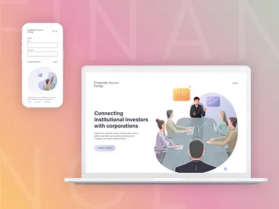 Finance Landing Page app application design desktop finance illustration landingpage minimal mobile responsive tablet ui userflow ux vector web website wireframe