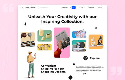 ShopFusion: Your One-Stop E-commerce Wonderland! design e commerce ecommerce graphic design illustration shopping ui ux website