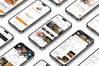 Food Delivery Mobile App android app app app design branding design design system figma figma design figma to flutter food food delivery app hire me illustration logo mobile app ui web web app web app design website design