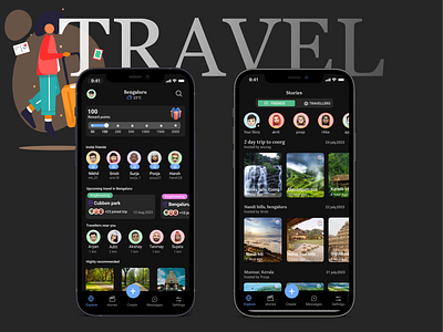 TripPal: Explore the world with your pals! 3d app design graphic design illustration makemytrip travel ui ux yatra