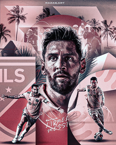 LIONEL MESSI BECAME INTER MIAMI'S CAPTAIN 3d graphic design motion graphics ui