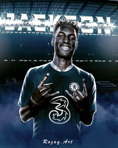 CHELSEA signs JACKSON. animation design graphic design sport sportdesign typography ui