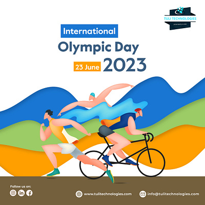 international olympic day graphic design poster social media post