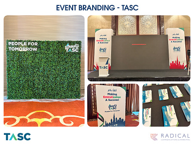 EVENT BRANDING - TASC UAE art branding design designer dubai design dubai design work event branding illustration radical communication radicalcom tasc uae designer udara indunil udarts dubai ui vector