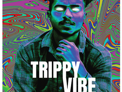 Trippy Vibe Poster graphic design new deisgn trippy vibe