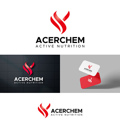 Acerchem branding graphic design illustration logo logo branding logo design luxury logo minimal logo