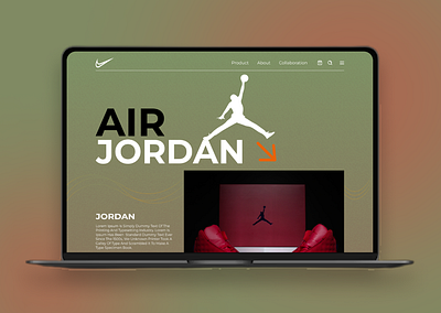 AIR JORDAN Brand Website air air jordan branding dribble graphic design just do it logo motion graphics nike trnding ui ui ux design uxdesign vishals design webdesign