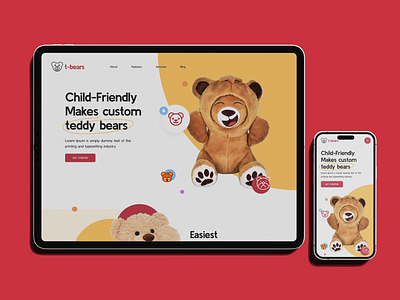 Make your Custom Teddy Bear appdevelopment design designtrending mobile mobiledesign moileappdevelopment teddybear uidesign uiux web website websitedesign