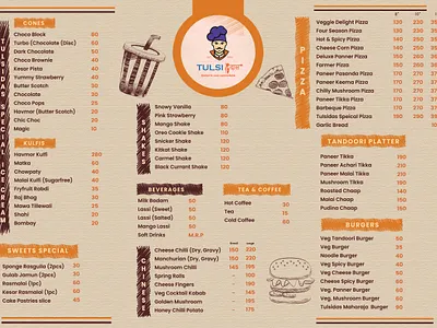 Food Menu Design graphic design menu design resturant menu design retro restaurant menu design