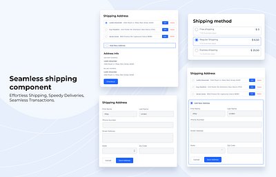 Seamless shipping component design graphic design kit shipping shipping component ui ui kit ux