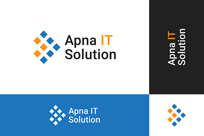 Apna IT Solution logo branding graphic design it logo logo logo branding logo design minimal logo tech tech logo