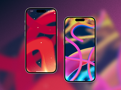 Wallpapers: Abstract Visual Design abtract design concept design figma graphic design illustration procreate ui design visual design wallpaper