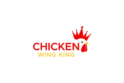 Chicken wing king logo branding design food logo graphic design logo logo branding logo design luxury logo minimal logo restaurant logo