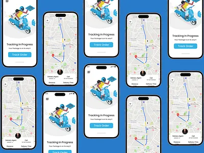 Location tracker UI graphic design ui