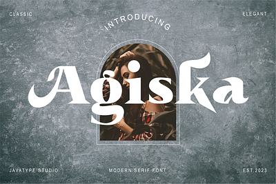 Agiska a Modern Serif Font vector