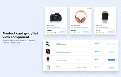 Product card grid/list view component component design ecommerce graphic design product product card ui ui kit ux