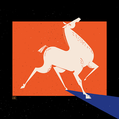 Proud horse graphic design illustration vector