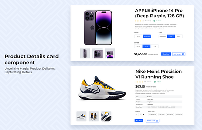 Product Details card component component design ecommerce graphic design product details card ui ui kit ux