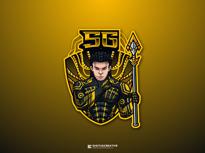 SG Logo Design illustration mascot logo