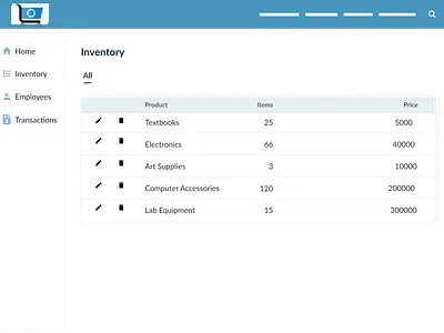 Inventory page inventory dashboard inventory managements inventory page ui ux inventory