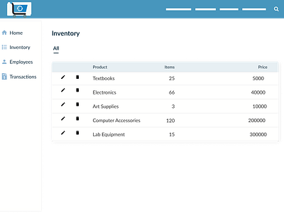 Inventory page inventory dashboard inventory managements inventory page ui ux inventory