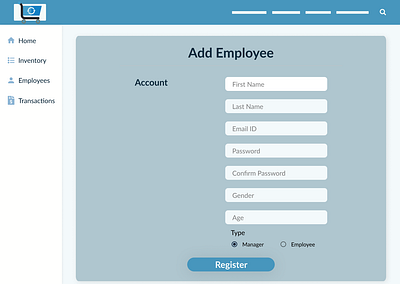 Add Employee add employee employee added employee for inventory insert employee ui uiux