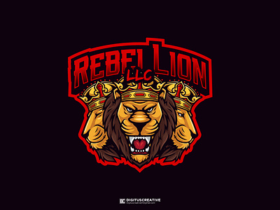 Rebellion LLC Logo Design animal logo illustration lion logo mascot logo