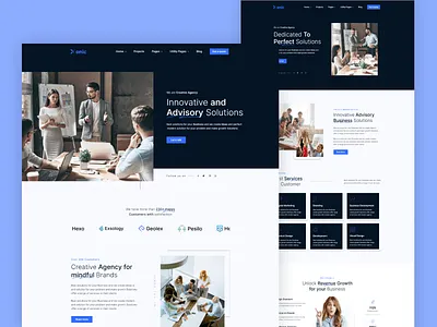 Xonic - Agency Website Template business cms company creative ecommerce marketing multi layou portfolio professional website seo friendly small business webflow template
