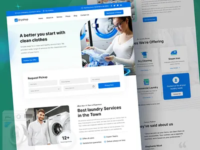 Cleaning Service Agency Web Design branding business business consulting design ecommerce graphic landing page ui user interface web design