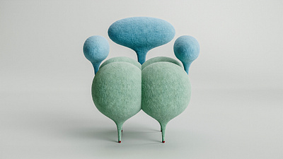 Inflated Ass 3d art artwork design illustration interior sculpture visualization