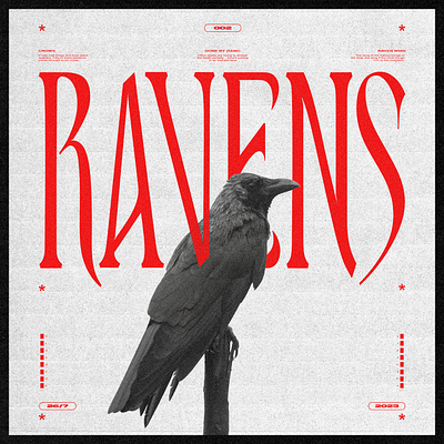 COVER ART TEMPLATE 002| RAVENS - DESIGNED BY @a.ziamo album cover branding design graphic design illustration logo photoshop typography ui vector