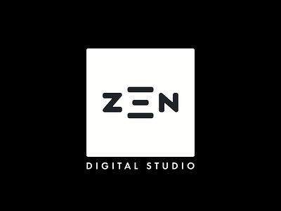 Zen Digital Studio Logo logo design minimal logo square logo zen logo