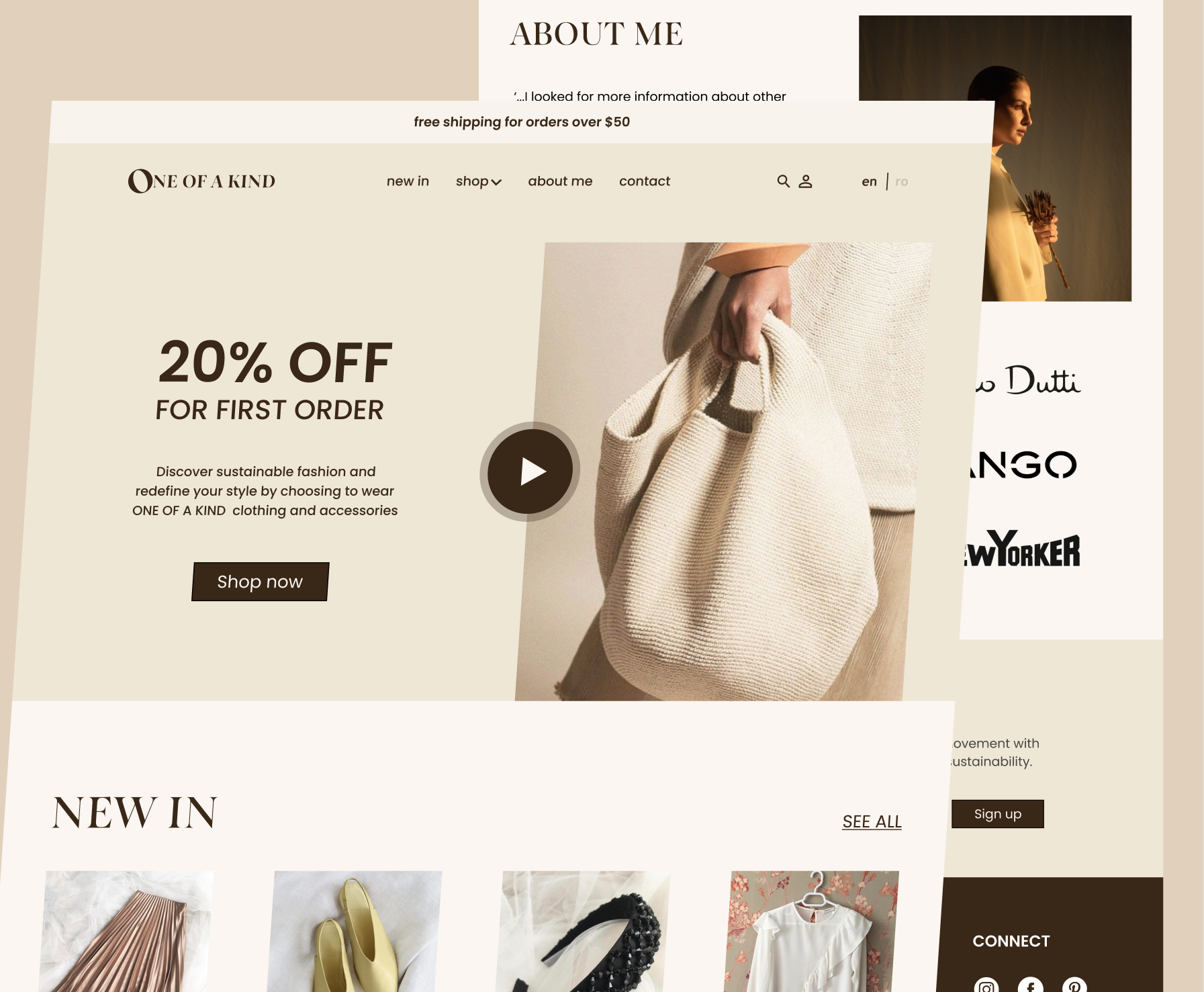 Example of Modern Landing Page   UI Design