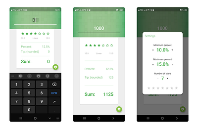 Tip Calculator (Android) android apk app flutter mobile product design tip tipping ui