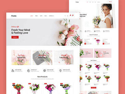 Flower Store HTML Template - Floda shopping